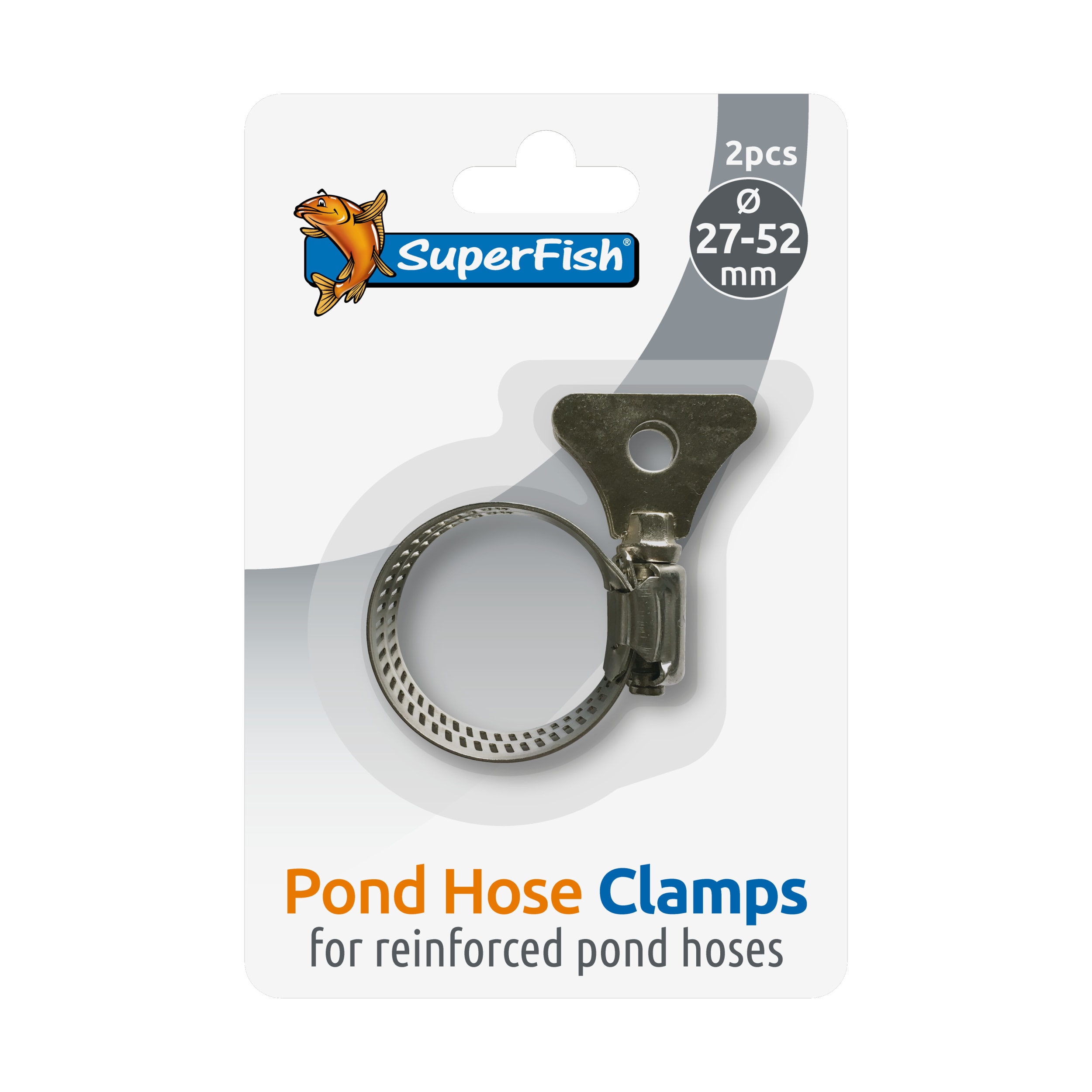 Hose clamp stainless steel+wing 27-52mm 2 pcs Clamp, Device, Tool