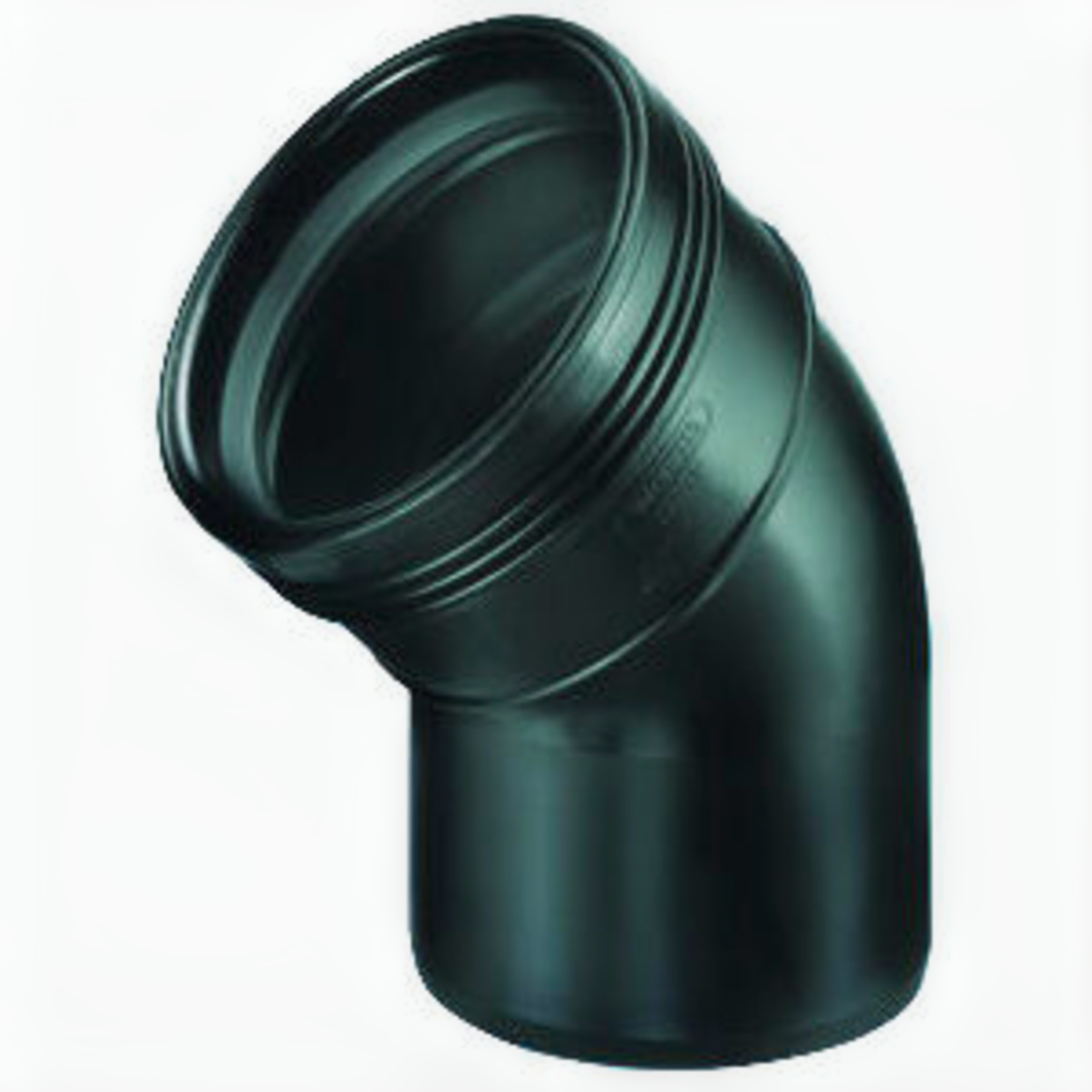 Bend pp 45 ° Spie x cuff black 50mm Bend pp 45 ° Spie x cuff black 50mm