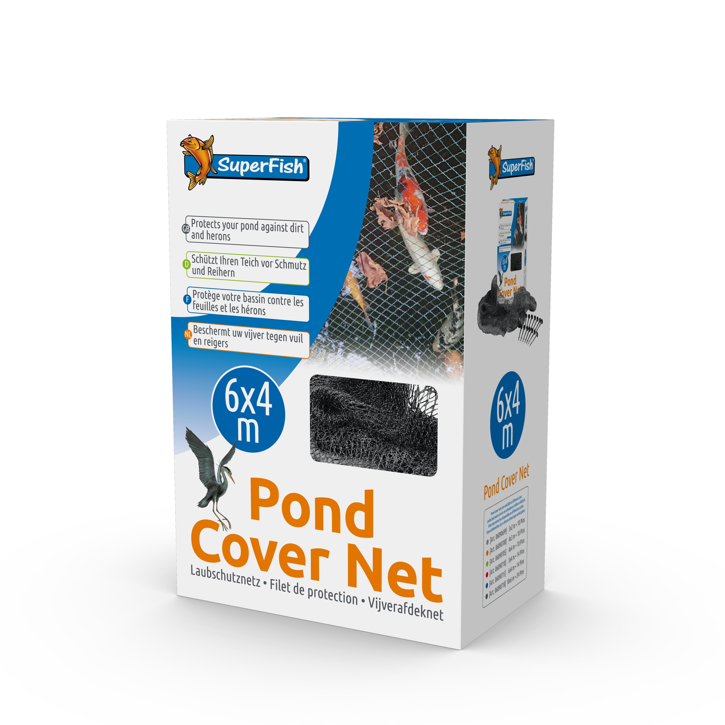Pond Cover Net 6 X 4 M+14 Pins | Superfish | c Advertisement, Poster