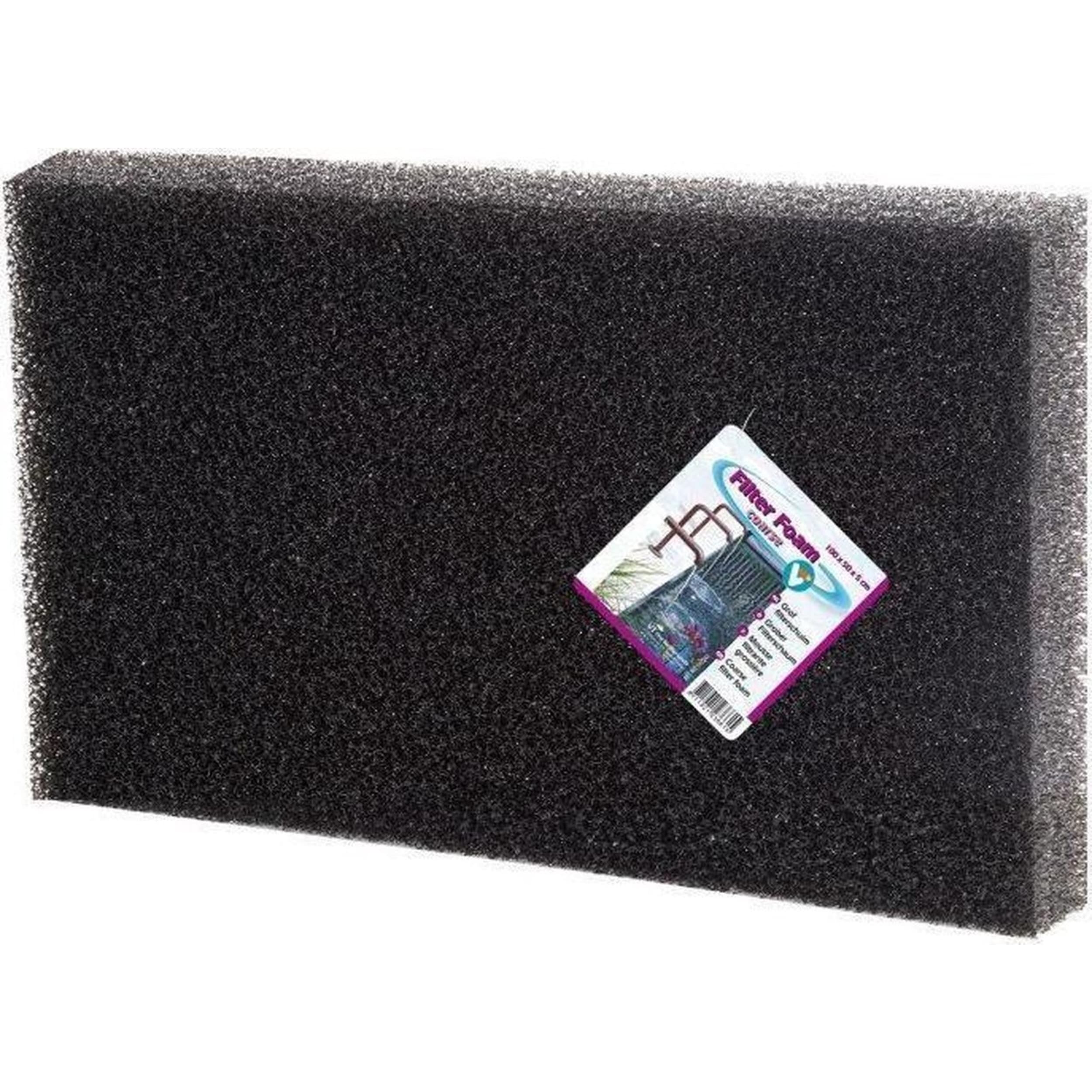 Filter foam 100 x 50 x 5 cm black - coarse Filter foam 100 x 50 x 5 cm black - coarse
