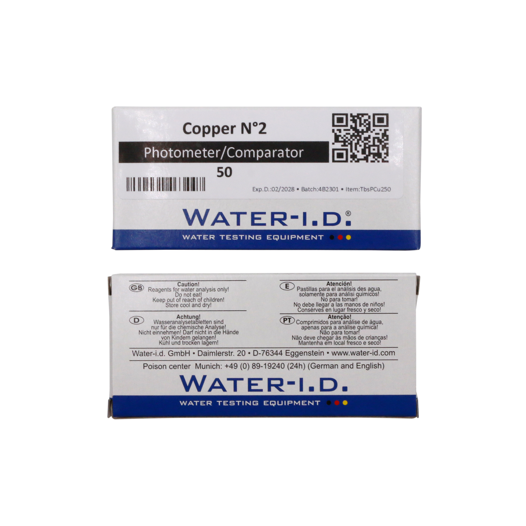 50 tablets of copper N°2 for Poollab 2.0 Computer Hardware, Electronics, Hardware, QR Code