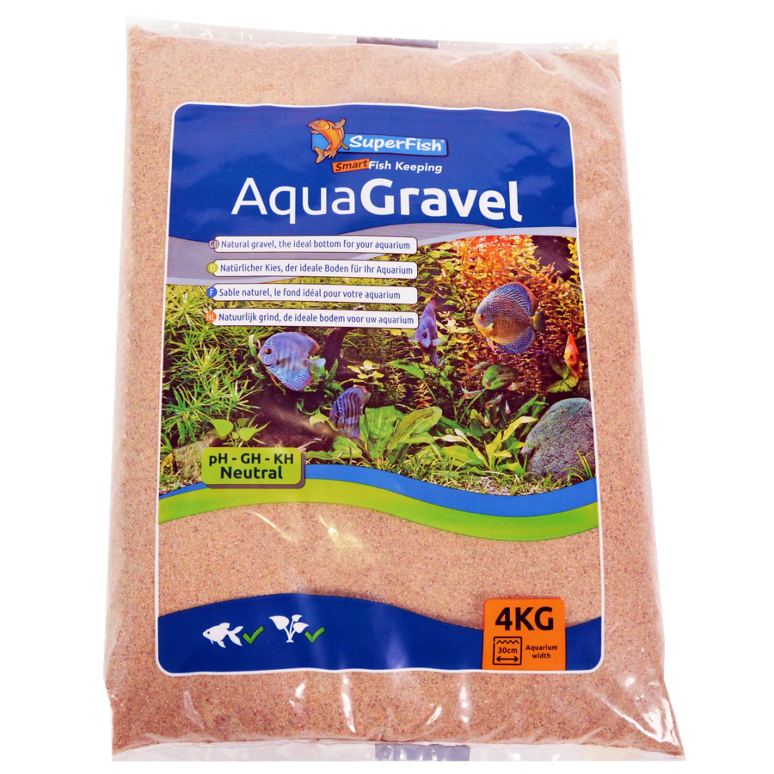 Aqua gravel river sand 4kg Animal, Fish, Sea Life, Flax, Plant