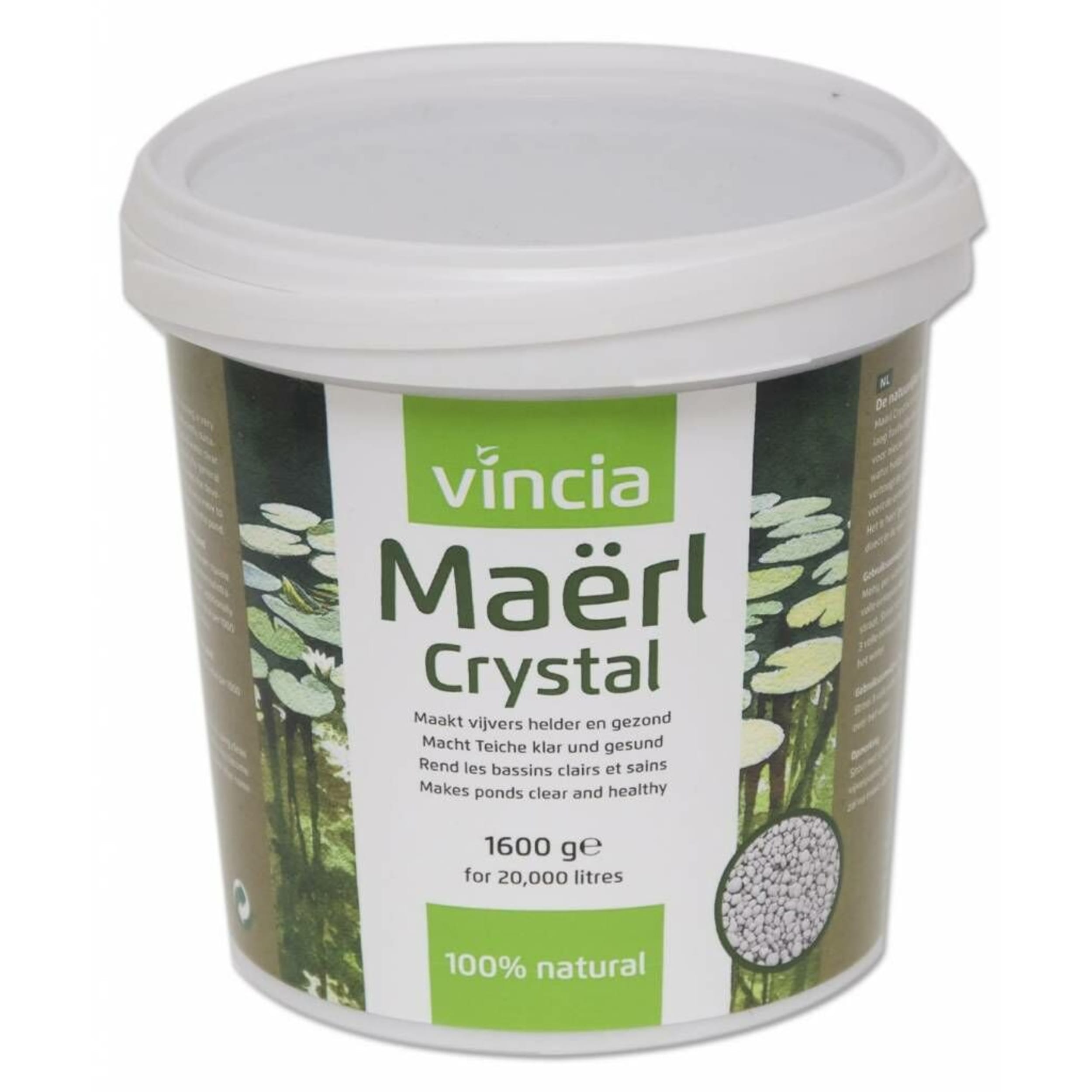 Maërl Crystal for clear and healthy pondwater - 1500 grams Herbal, Plant, Food, Yogurt, Shaker