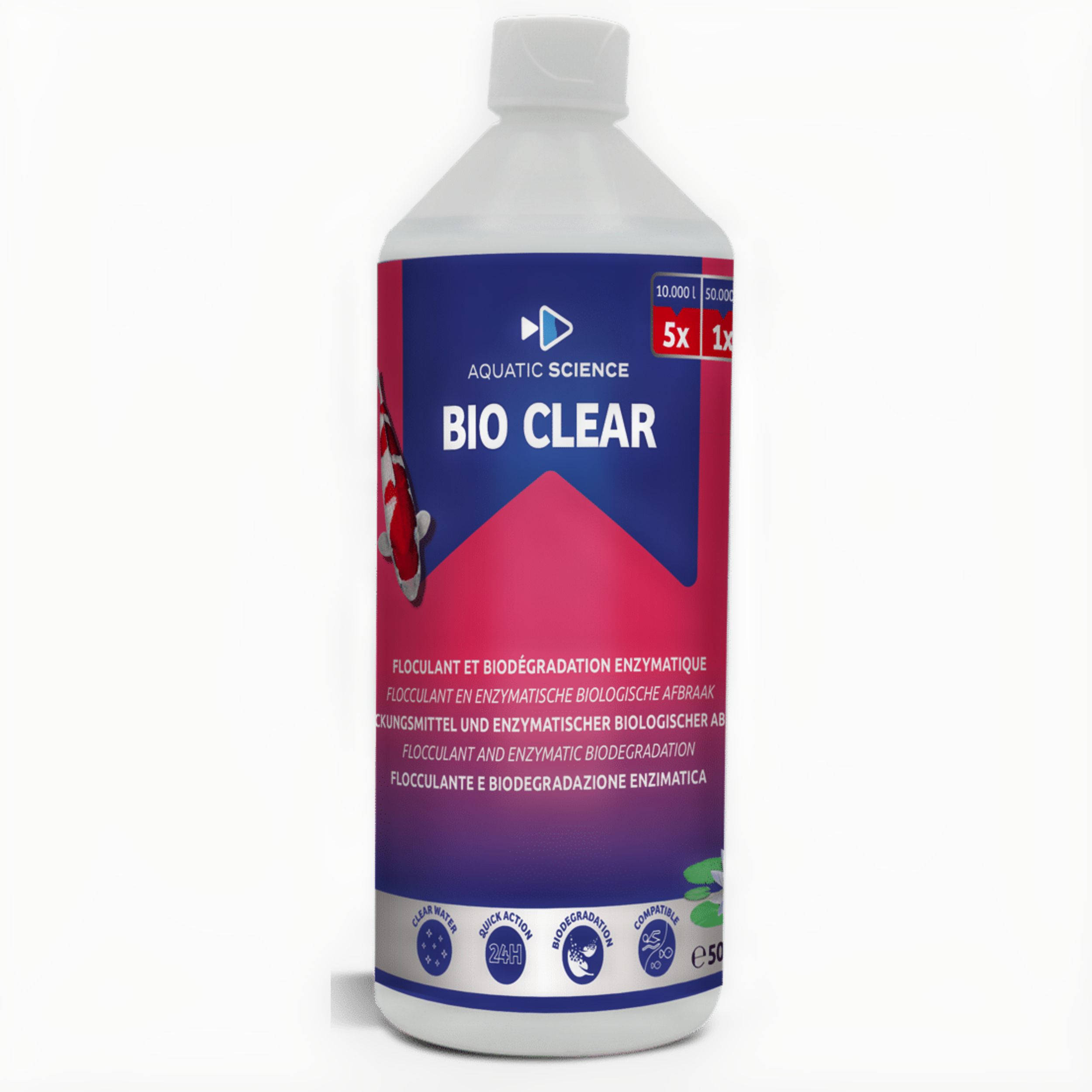 Bio Clear 0.5 L Bottle, Shampoo, Shaker