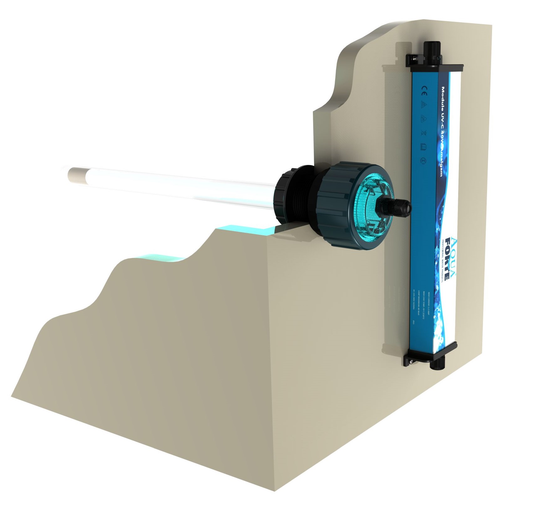 Tank UV-C 40 Watt Amalgam Coil, Machine, Rotor, Spiral