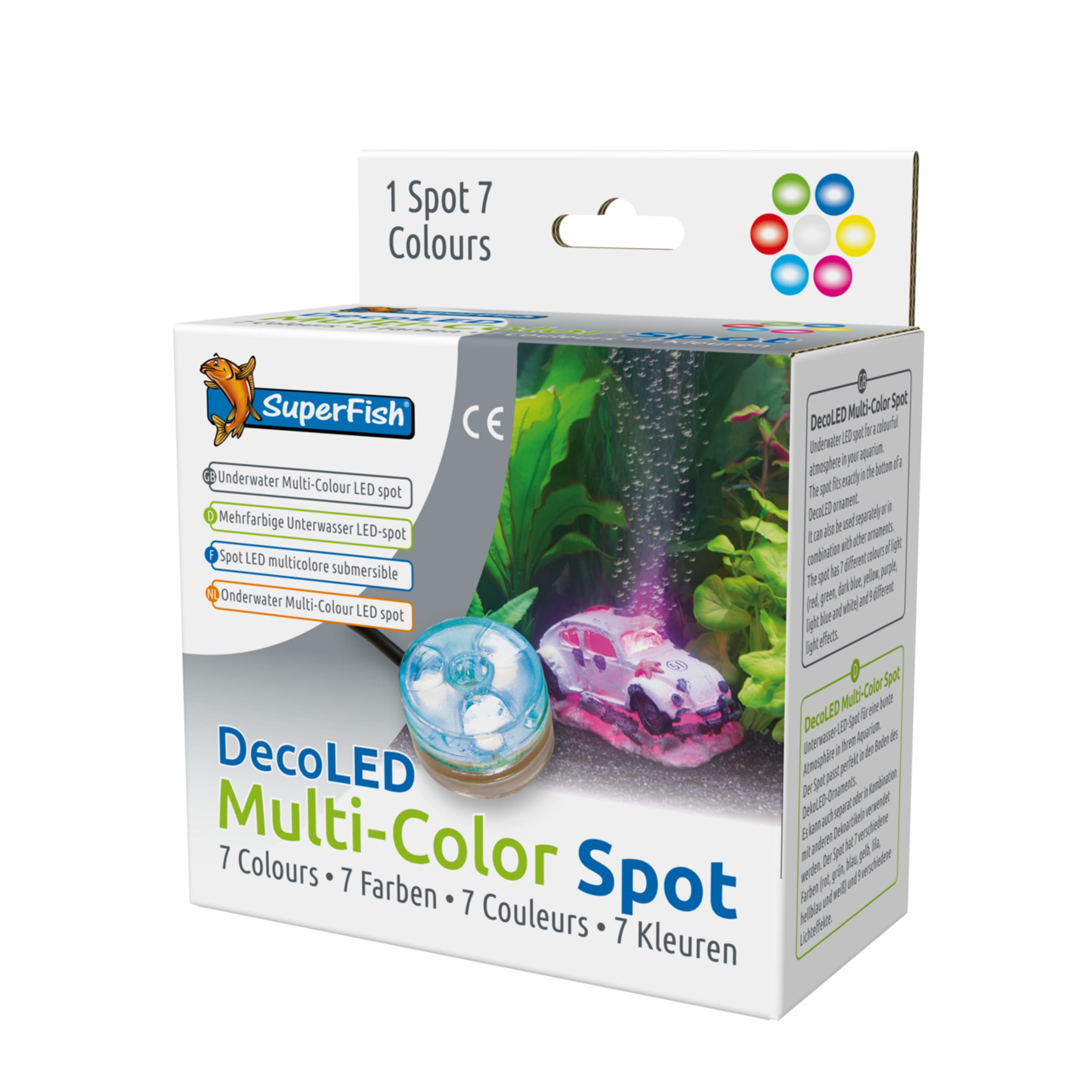 Deco LED Meer colors spot Animal, Aquarium, Fish, Sea Life, Water