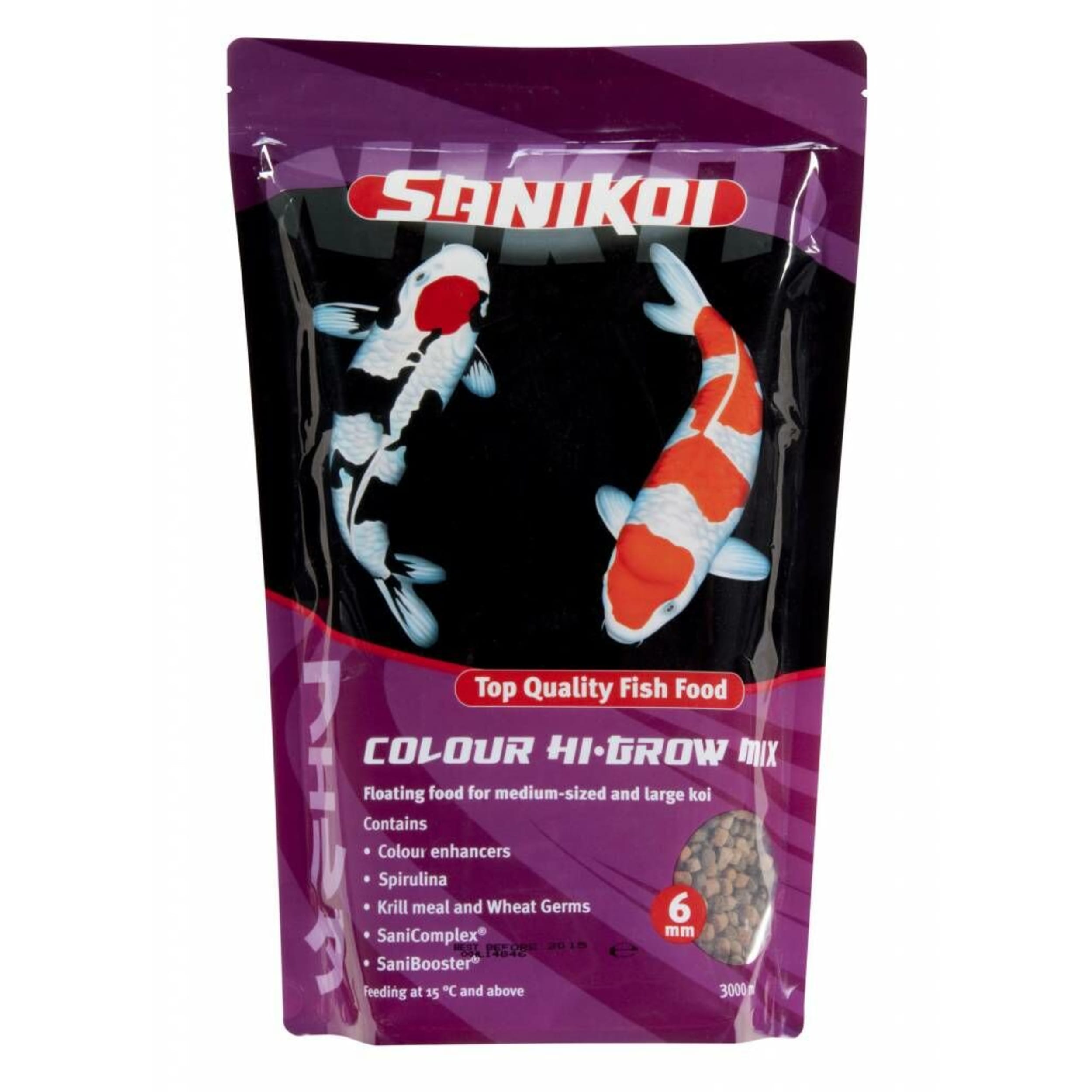 Color Hi-Grow Mix 6mm (3 liters) Animal, Carp, Fish, Sea Life, Koi