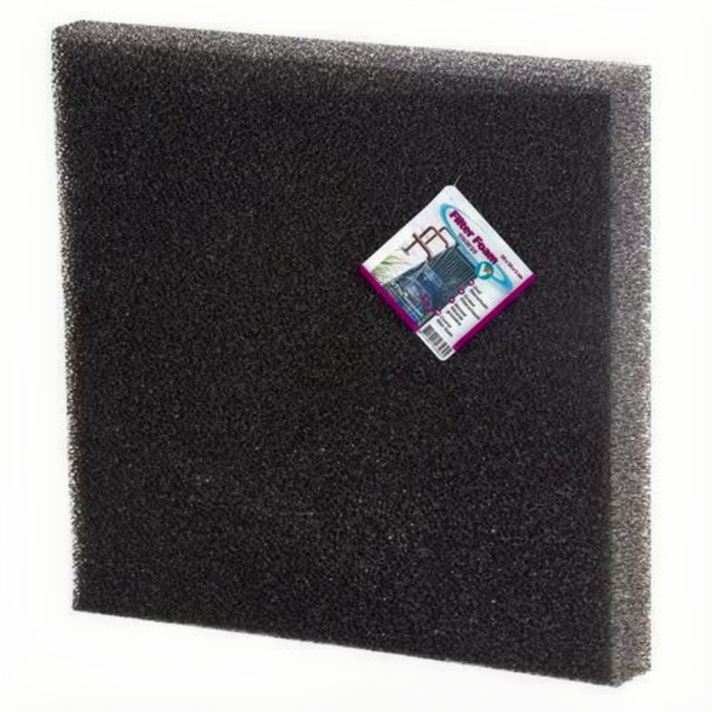 Filter foam 50 x 50 x 5 cm black - coarse Filter foam 50 x 50 x 5 cm black - coarse