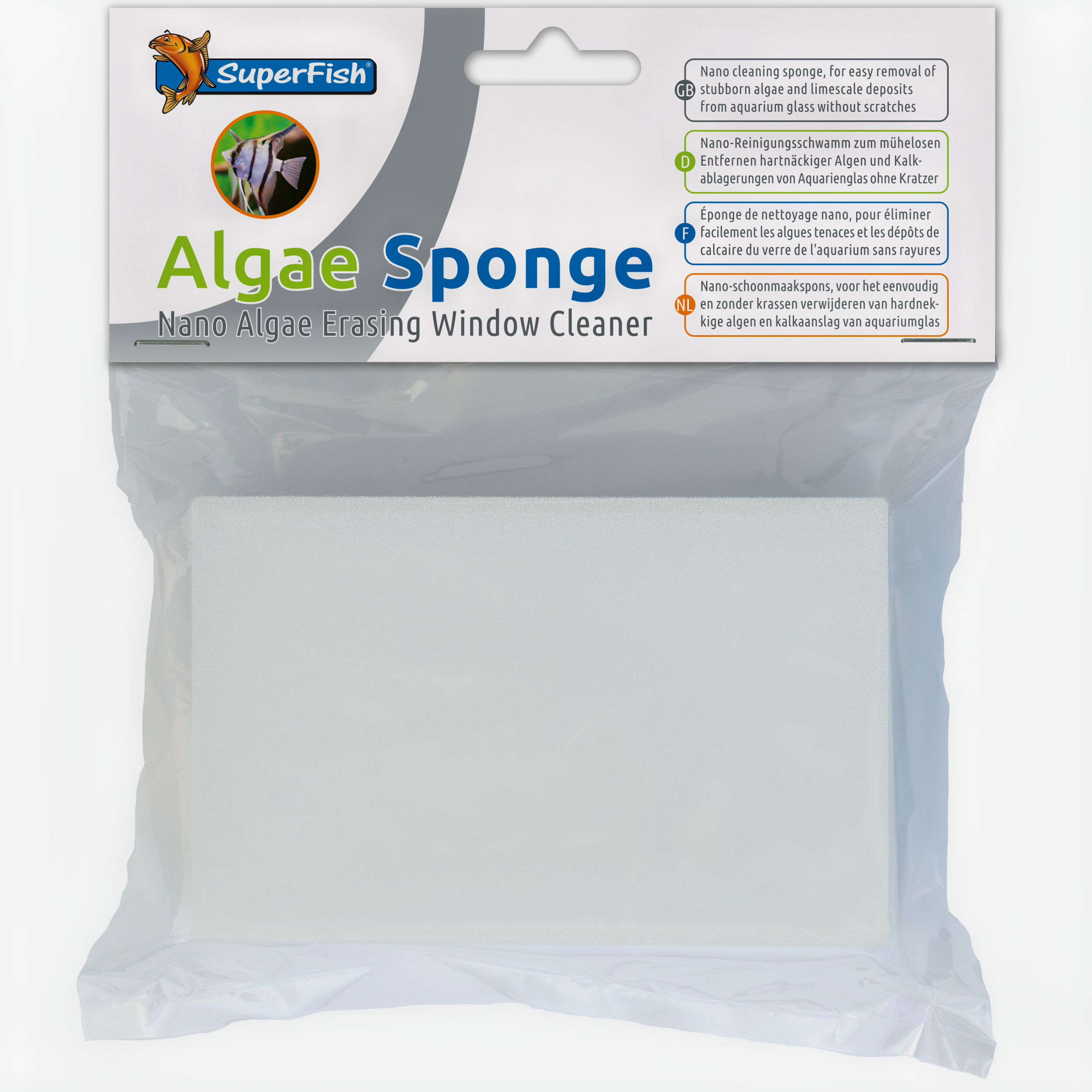 Algae Sponge File, Plastic, Bag