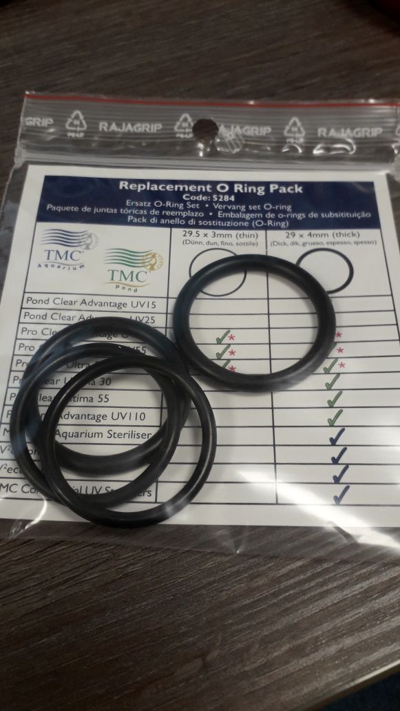 O-rings set (2x) for quarter glass 15/25/30/55/110 watt O-rings set (2x) for quarter glass 15/25/30/55/110 watt