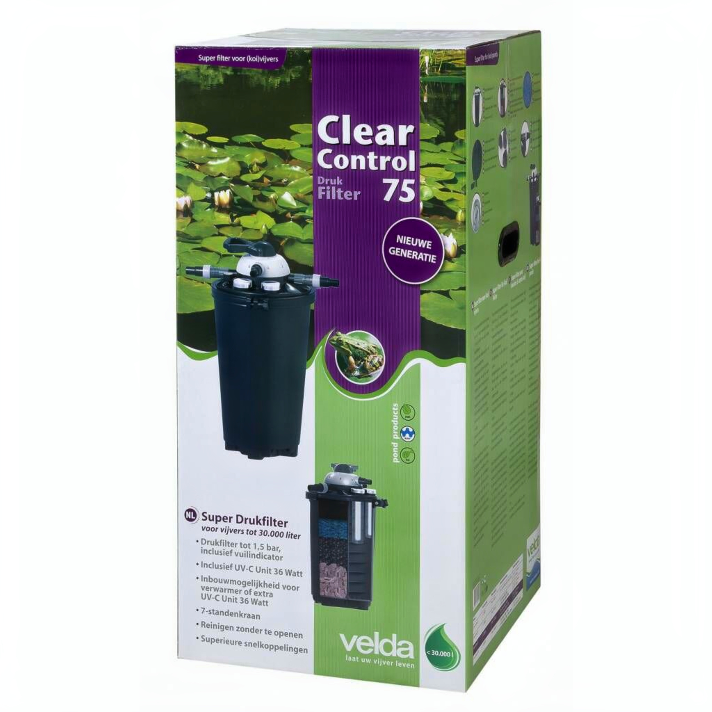 Clear Control 75 + UV-C Unit 36 Watt Bottle, Water