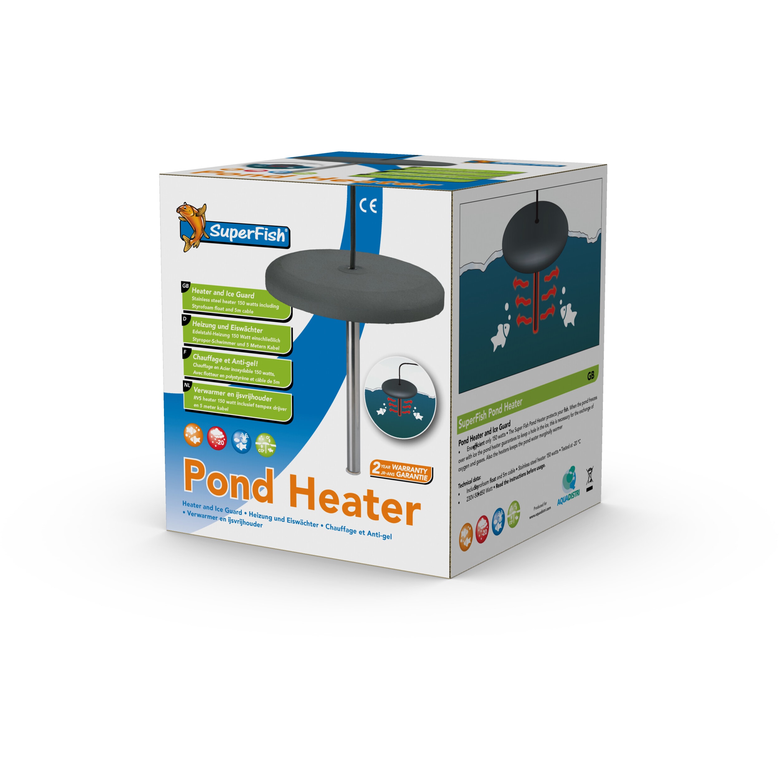 Pond heater 150 Watt Advertisement, Poster