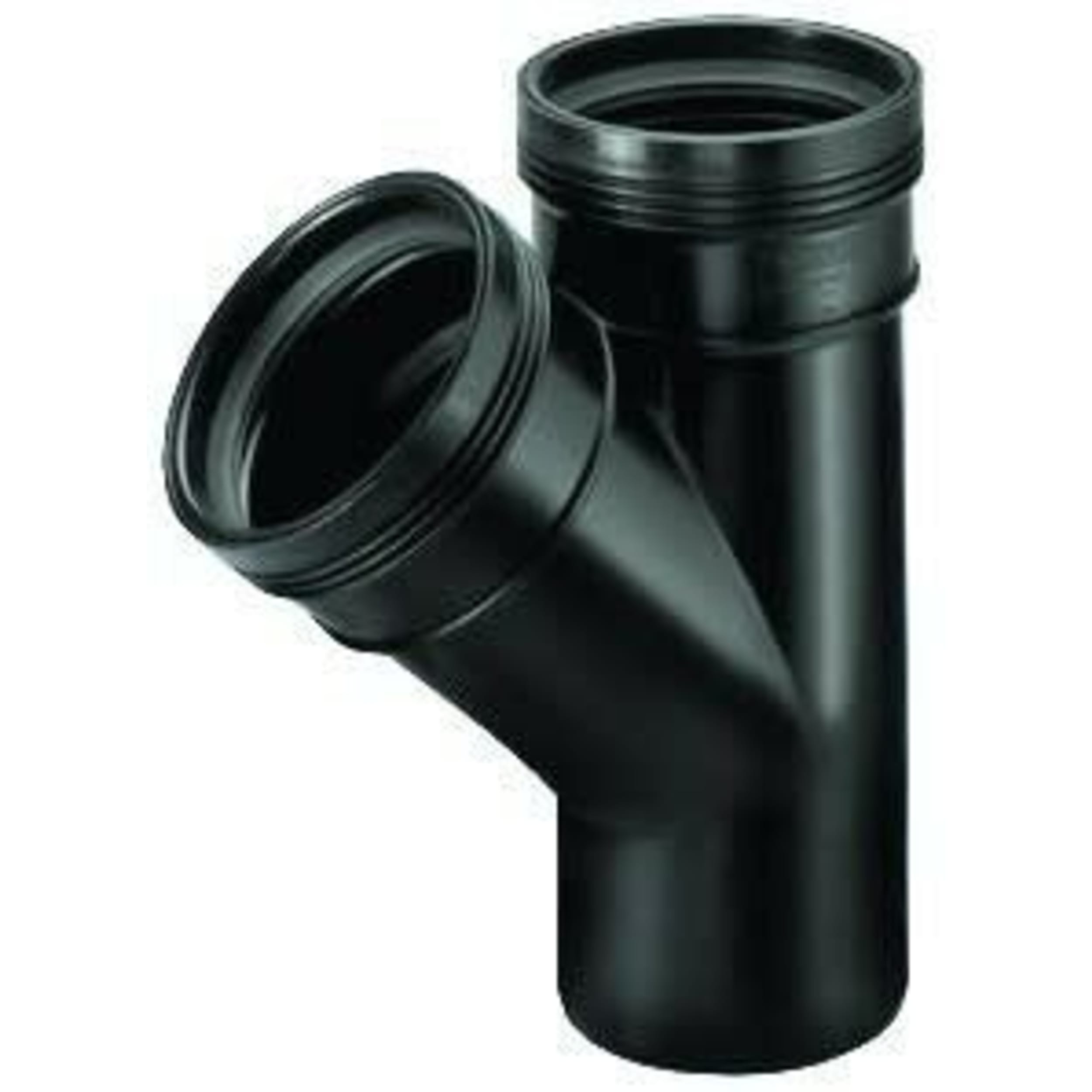 T-piece 45 ° 2 x cuff 1 x Spie black 75mm Bottle, Shaker